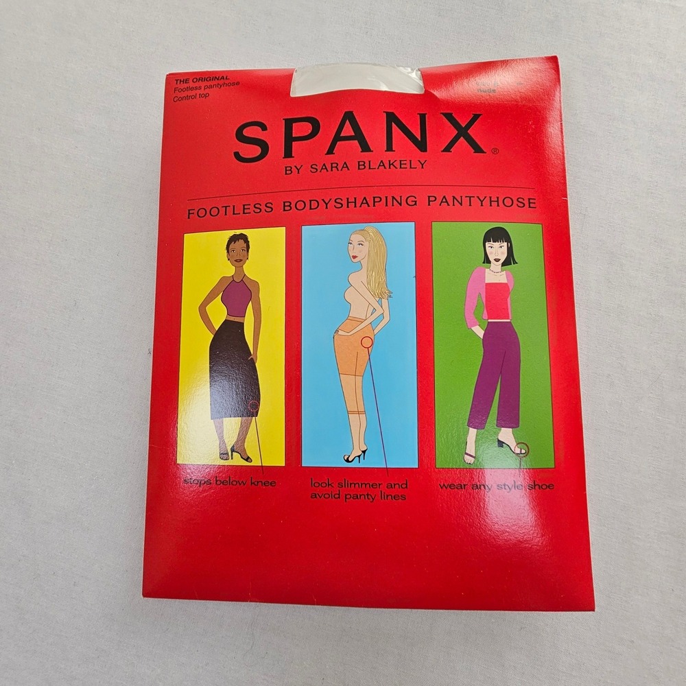 Spanx Original Footless Bodyshaping Pantyhose Control Top Nude Size B New
